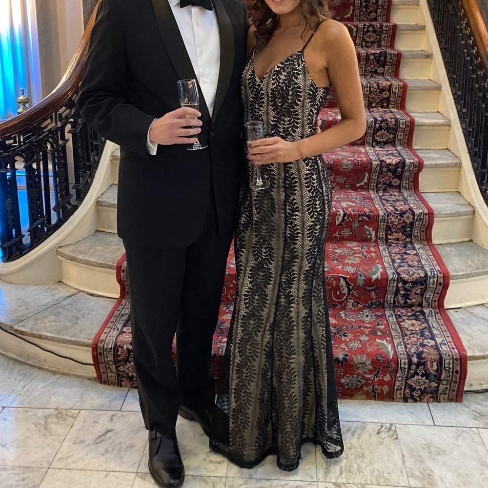 Lulus Black Tie Dress